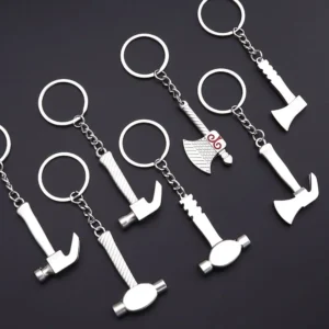 Metal Hardware Wrench Tool Keyring