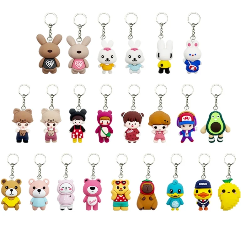 Custom keychain display with logo branding