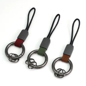 Custom Logo Leather Keychains