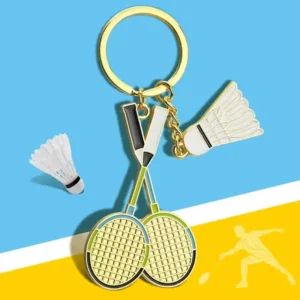 Sport Keychain Cute Badminton Key Ring