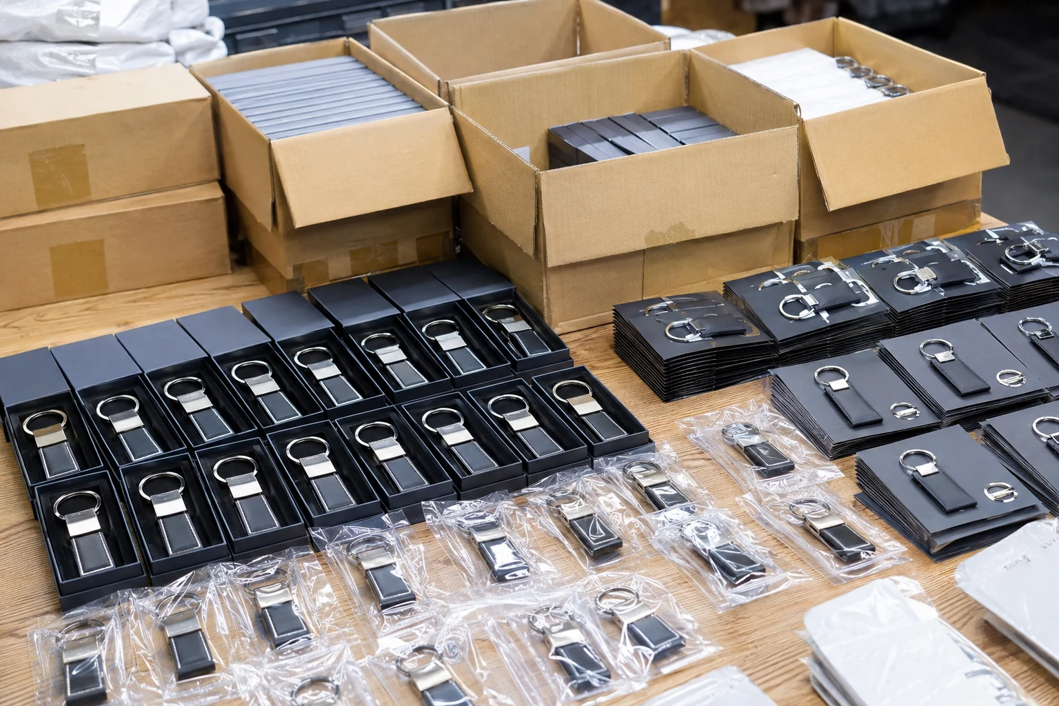 custom metal keychains export packaging