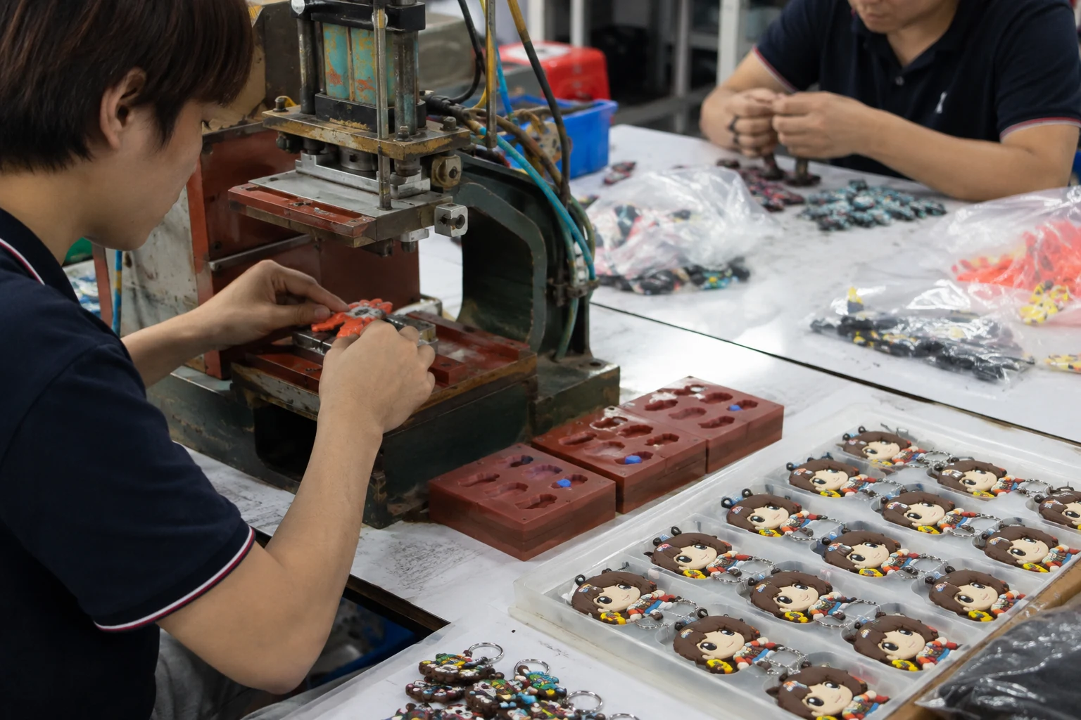 custom PVC keychain manufacturing process
