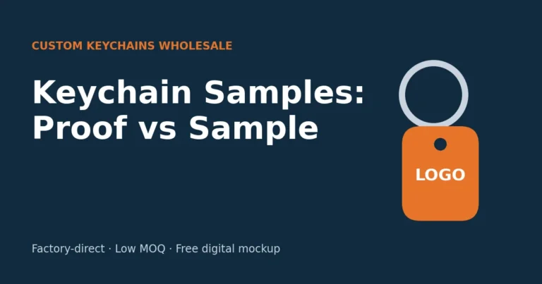 Custom Keychain Samples: Digital Proof vs Physical Sample
