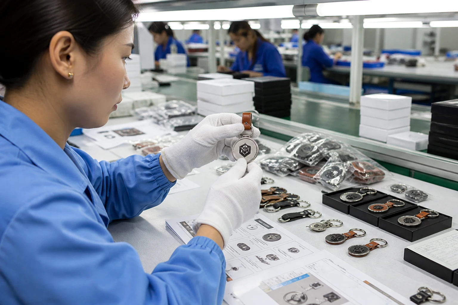 private label keychain quality inspection