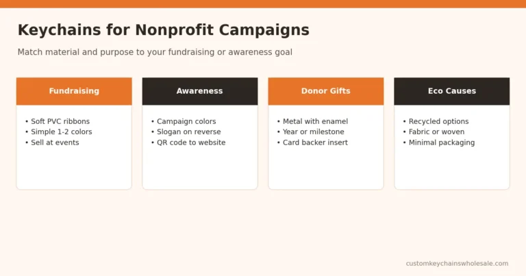 Keychains for Nonprofit Campaigns