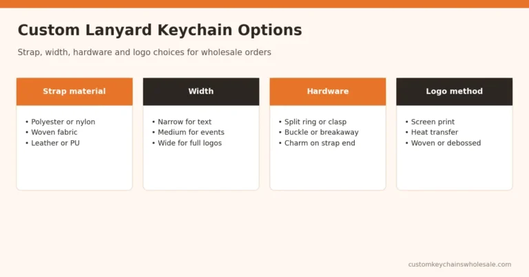 Custom Lanyard Keychain Options