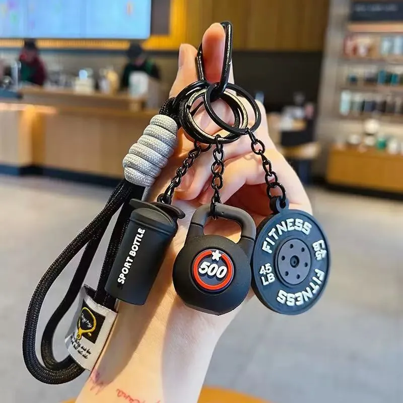 In-stock gym and fitness keychains